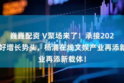 巍巍配资 V聚场来了！承接2024年良好增长势头，杨浦在线文娱产业再添新载体！